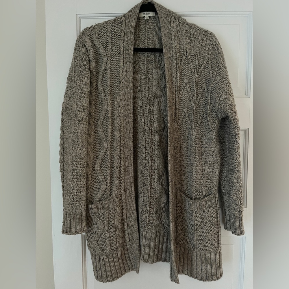 Madewell cable knit cardigan